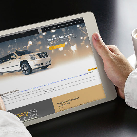 COLONY Limo & Transportation - Web Design and Development Houston TX