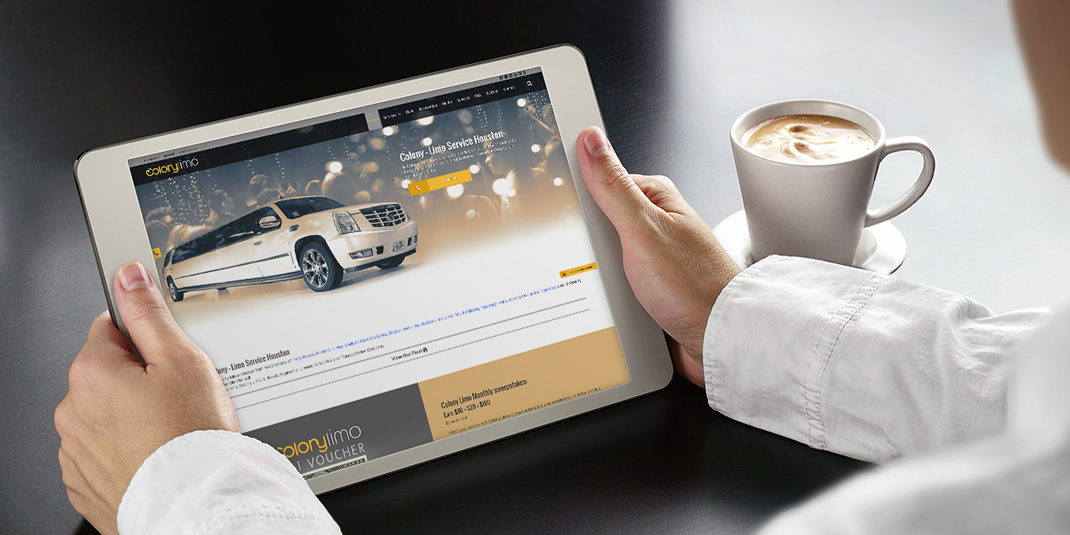 COLONY Limo & Transportation - Web Design and Development Houston TX