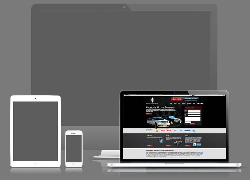 Web Design Case Study - Colony Limo - Before and After Web Design